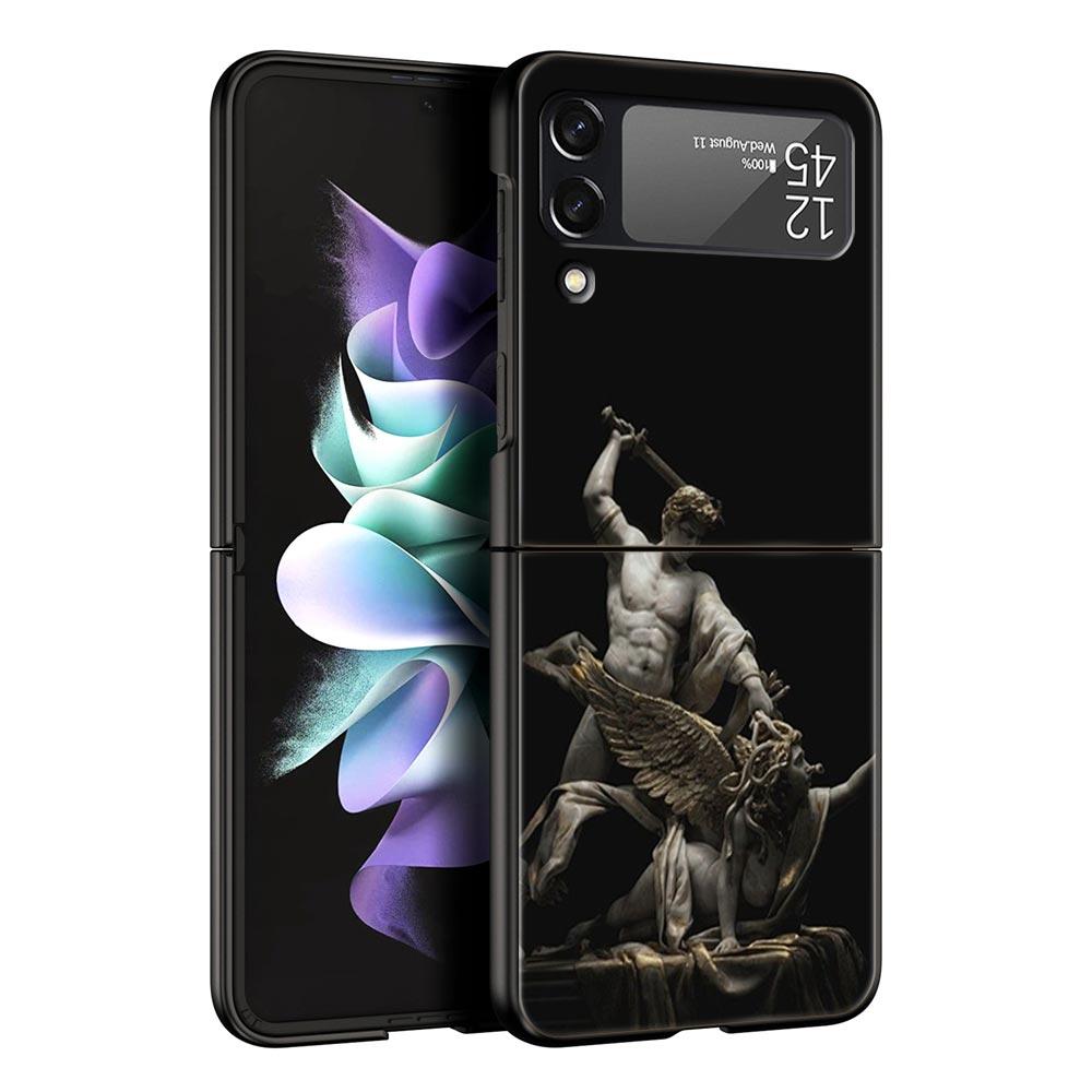 Древнегреческая скульптура Чехол для телефона Samsung Galaxy Z Flip3 Flip4 Flip5 Чехол-оболочка для Z Flip 3 4 5 6 7 Жесткая складная крышка