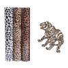 Heat Transfer Vinyl Stylish Decorative PU Leopard Animal Print HTV Heat Iron-on Film for Handmaking