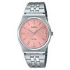 Standard Analog Stainless Steel Pink Dial Quartz MTP-B145D-4AV Unisex Watch