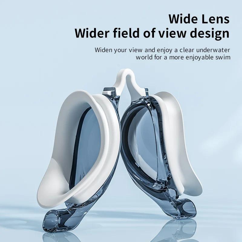 Профессиональные очки для плавания HD Регулируемые противотуманные тренировочные очки для плавания Водные гонки Оборудование для водных видов спорта для мужчин и женщин