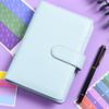 А6 Кассовая книга Бюджет Пастельный цвет ПУ кожа Папка Наклейки Блокнот на кольцах Мужчины