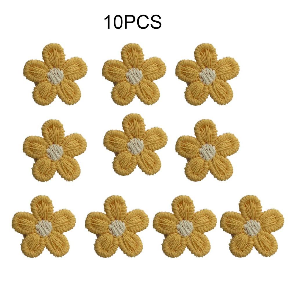 Colorful Flower Shaped Sewing Accessories DIY Handmade Crafts Appliques Patches Headwear Badge
