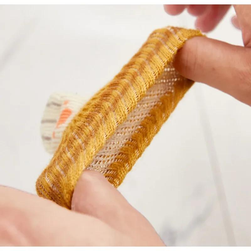 4 шт. милые носки для мебели с кошачьими лапками, вязаные чехлы для ножек стульев, напольные протекторы, нескользящие накладки на стол, подходят для квадратных и круглых ножек