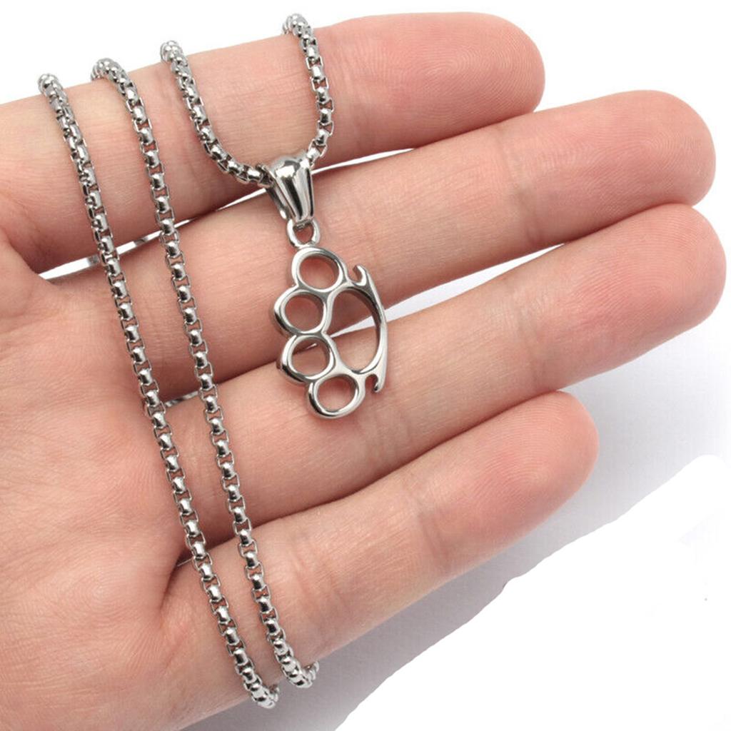 Модный хип-хоп стиль титановый стальной палец тигр кулон личность хипстер мужчины и женщины боксерская цепочка из нержавеющей стали кулон