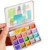 1 Box 1ML Watercolor Paint Metallic Glitter Watercolor Pigment Portable Vibrant Solid Paint Box for Artists