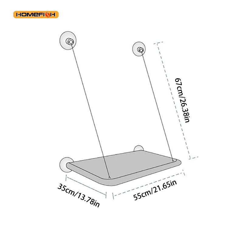 Ультрамягкая гамак-лежанка для кошек на окно, уютная кровать как облако для сна - Безопасное крепление, Экономия места, Идеально для наблюдения за пейзажем