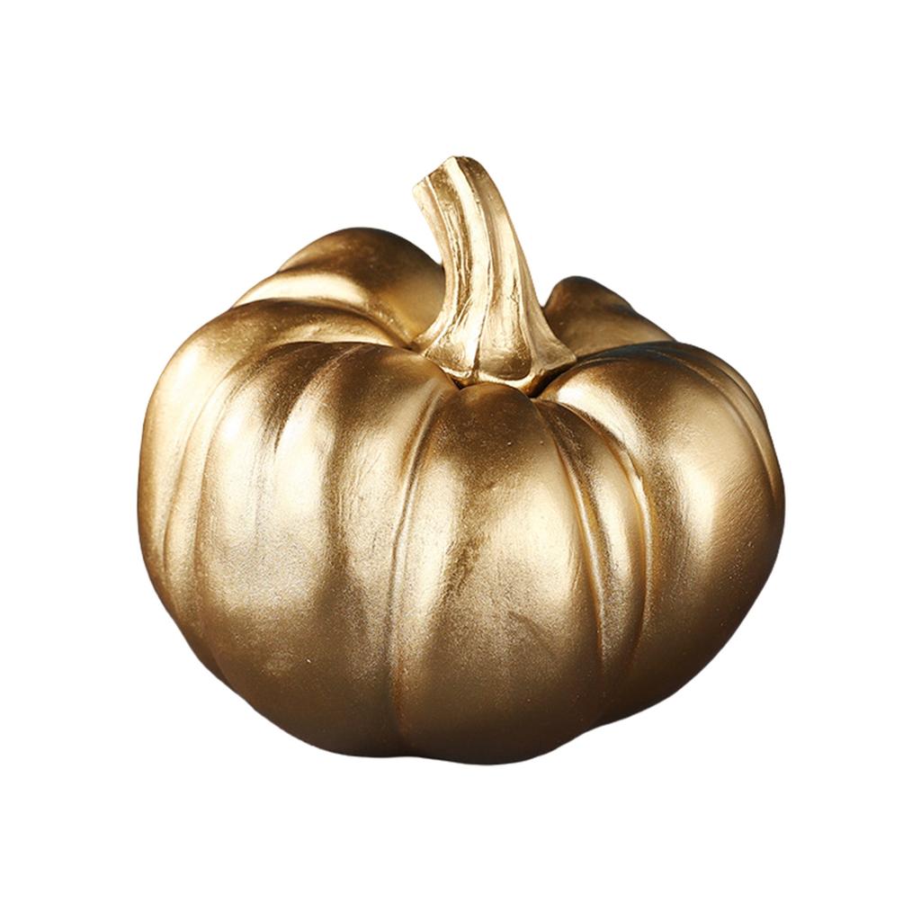 Gold Pumpkin Autumn Decor Decorative Pumpkin for Halloween Thanksgiving Table Centerpiece Mantle Bowl Wedding Party