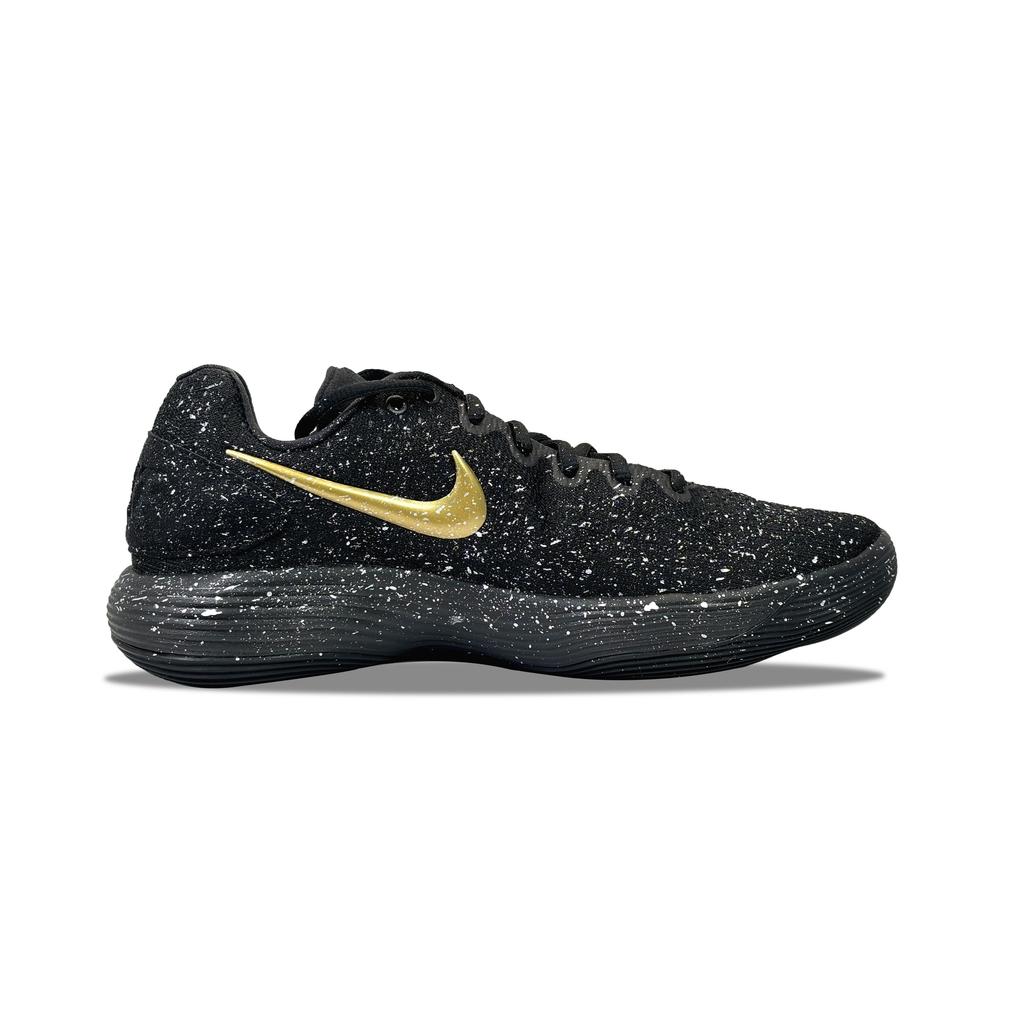 Nike Hyperdunk 2017 YDCC Starfall Baby's Breath Abrasion Resistant Low top Basketball Shoes Unisex Black Gold IH0634-070(Team501-)