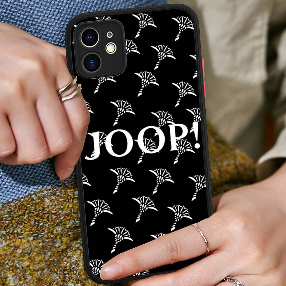 Luxury Fashion J-Joop For IPhone 15 16 Pro Max 11 12 13 14 XS XR X Plus 16E Matte Translucent Phone Cover