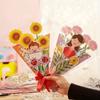 Kindergarten DIY Paper Handmade Flower Greeting Card Making Kit 6 Sets Mother's Day Gift for Kids