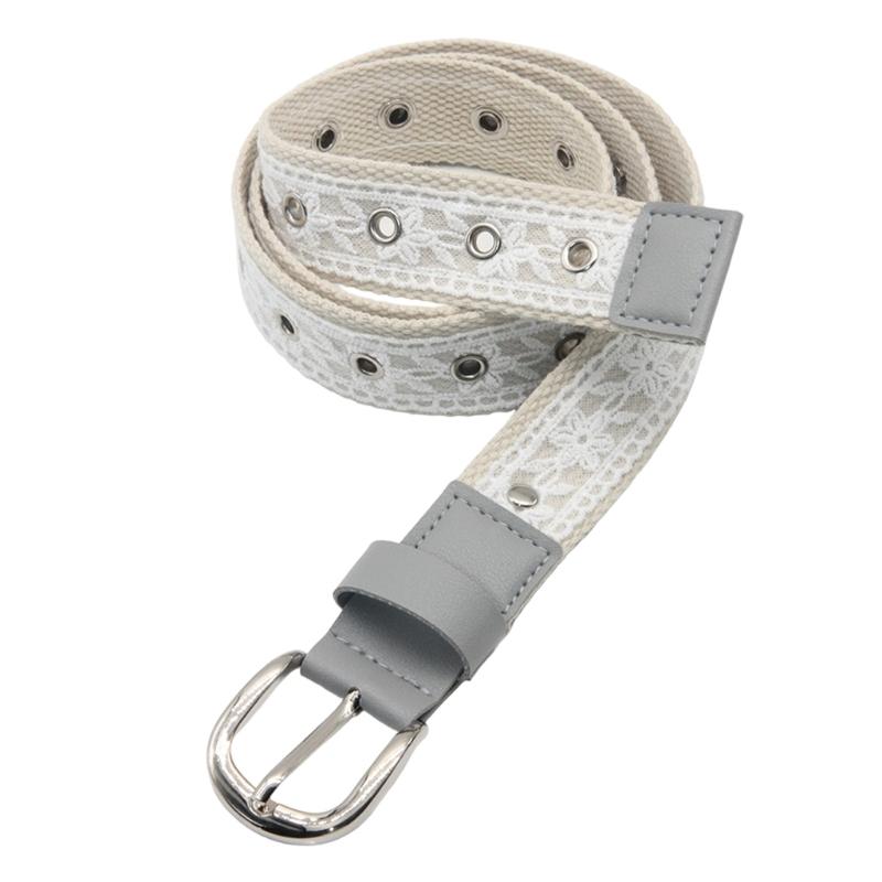 Удобный женский ремень из ПУ кожи с кружевной отделкой, цветочная поясная лента, регулируемая длина, ремешок на талию для подростков, девочек, на каждый день
