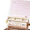 Desk Calendar Flip Daily Use Rotate for Farmhouse