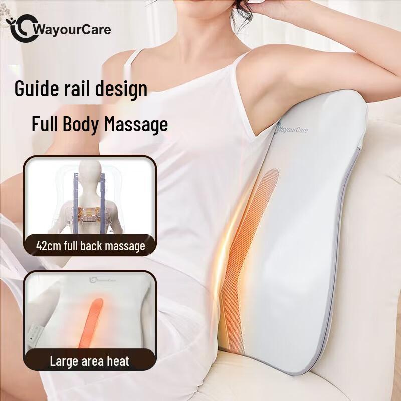 WayourCare Heated Full Back & Lumbar Massager Cushion F922 CN plug (adapter included)