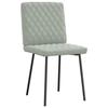 VidaXL Dining Chairs Set of 4 Light Grey Velvet 3315203