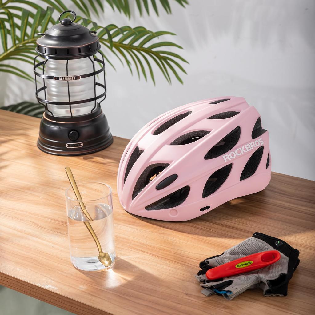 ROCKBROS Bicycle Helmet for Road CE Highly with Magnetic Goggles and Adjustable Size for and and Adults, Bikes, Certified, Ultra-Lightweight, Sturdy,