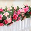 45 Flowers 7Ft Artificial Silk Rose Flower Hanging Garland Vine Wedding Decor UK