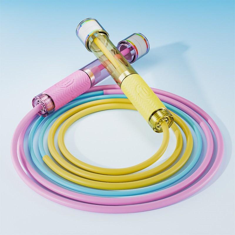 Bearing Jump Rope Kids Teens Adjustable PVC Skipping School PE Exam Practice No Tangle Design