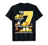 Строительство 7-й День рождения Самосвал Трактор Бульдозер Бетономешалка Футболка