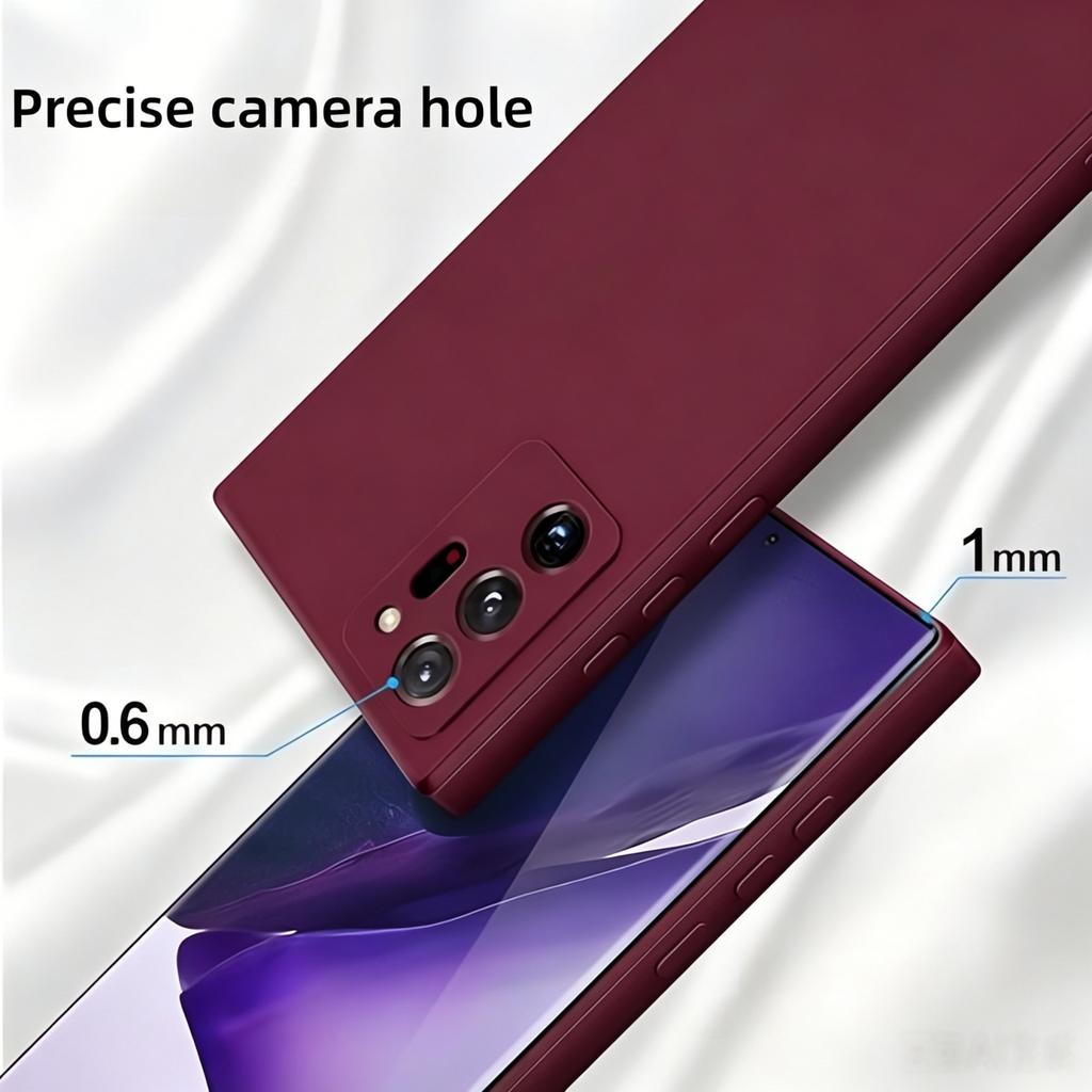 Модный чехол из жидкого силикона однотонный противоударный защитный для Samsung Galaxy Note 20 Ultra/Note 20/Note 10 Plus/Note 10