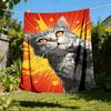 1 шт. Фланелевое одеяло для улицы Cat Power, можно стирать в машине, идеальный подарок на день рождения, аксессуар для путешествий на праздники, прочный материал