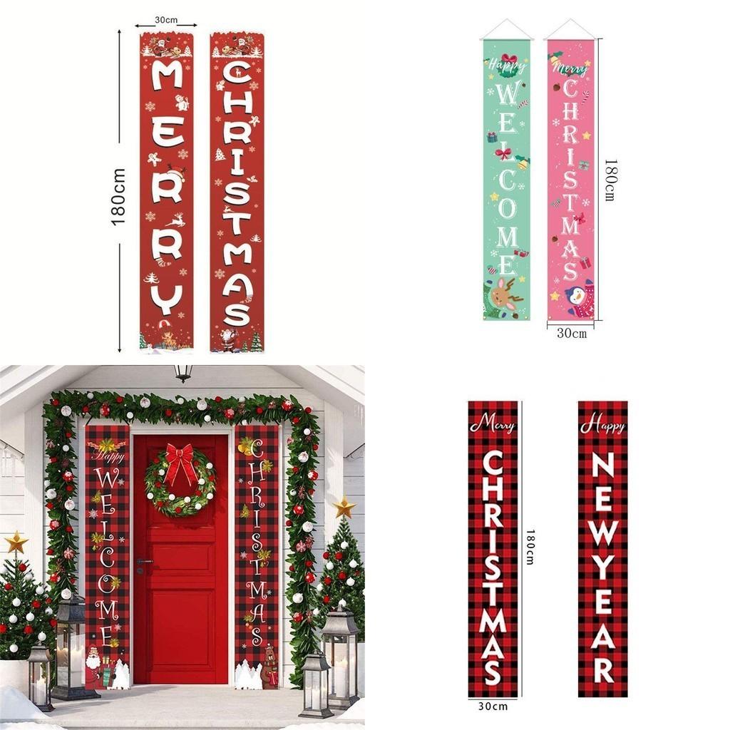 Яркий Рождественский Подвесной Знак Баннер Флаг Рождественский Декор для Вечеринки