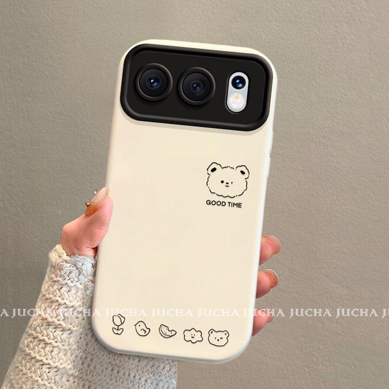 Применимо к чехлу для мобильного телефона Honor 500Pro в стиле ins, холодный ветер, Honor500, простой дизайн, простая линия, мишка