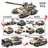 1000 шт. танковые строительные блоки 8в1 военная модель тяжелого танка строительный блок армейские игрушки для мальчика