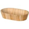 OVAL BASKET 30X19X7 CM WOOD