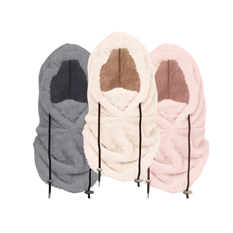 Мужская и женская зимняя теплая шапка, ветрозащитная, морозостойкая, теплая маска для лица, велосипедная шапка, утолщенная флисовая шапка