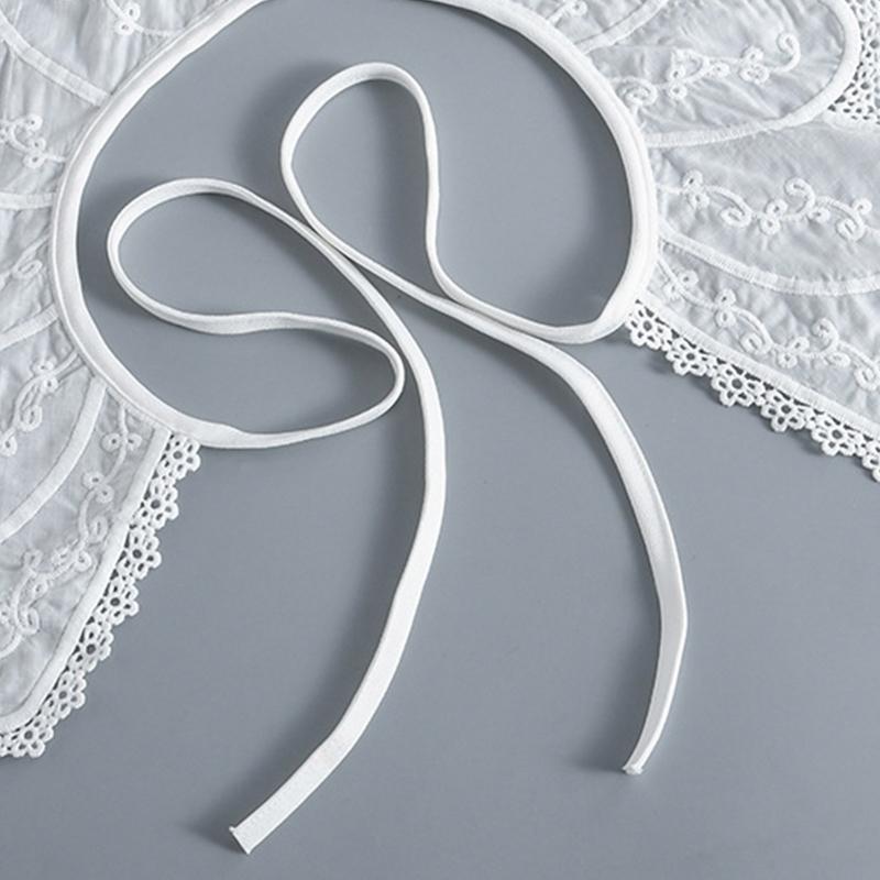 False Collar Dickey Collar Embroidery Collar Venise Lace Up Neckline Easy To Wear Detachable Collar Women