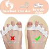 2 Pairs Silicone Toe Spreaders for Bunion Relief & Toe Alignment - Hallux Valgus Corrector