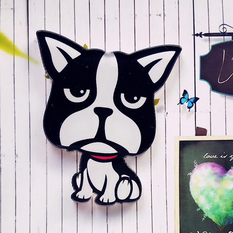 4-5 см популярный милый мультфильм акриловая собака домашнее украшение магнитная наклейка магнит на холодильник