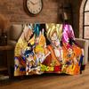 Мультяшное одеяло из фланели Dragon Ball Аниме Игра Мягкое Теплое Плед для Спальни Гостиной Кровати Путешествия Кемпинга Пикника Ребенка