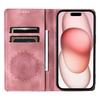 Style-010 For iPhone 16 Case Magnetic Closing Leather Phone Cover Pattern Imprinted