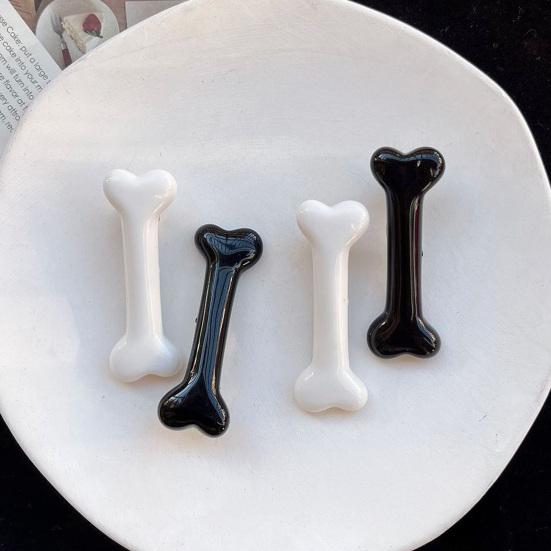 4 шт. Заколки для волос для девочек в форме косточки, нескользящие, зажимы для волос, инструмент для укладки густых тонких прямых волос, на день рождения