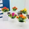 Bonsai Rose Artificial Potted Plant For Office Desk And Gift For Lovers Flower