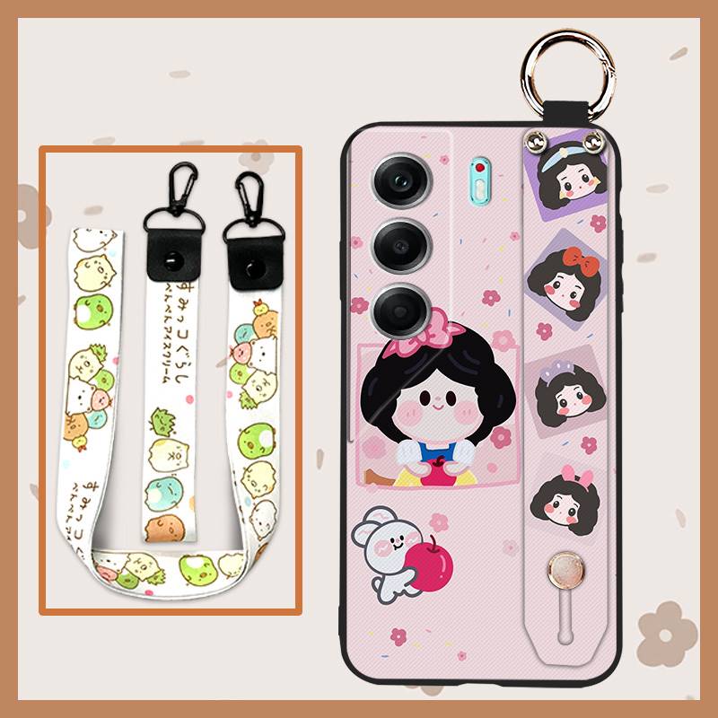 Милый противоударный чехол для телефона для Tecno Camon40 Pro 4G/5G/CM6/CM7 Задняя крышка Мультяшное кольцо Грязеотталкивающая Подставка Прочный