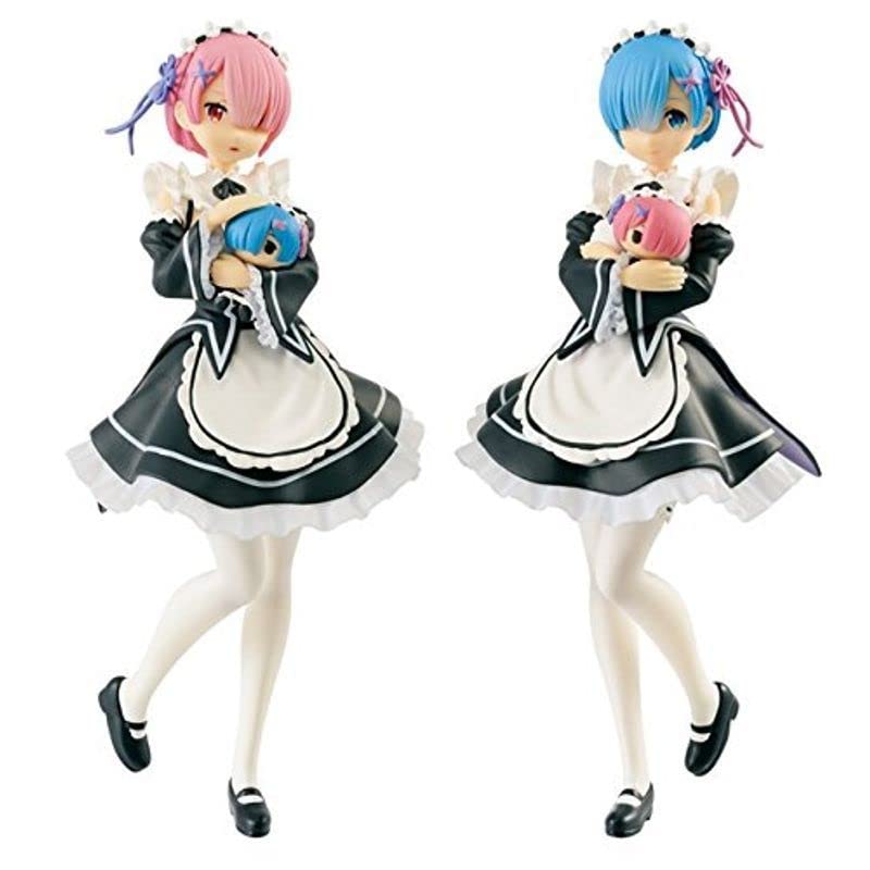Ichiban Kuji Life in Another С днем рождения REM A Prize Фигурки Rem и Ram ReZERO -Starting World- & RAM!