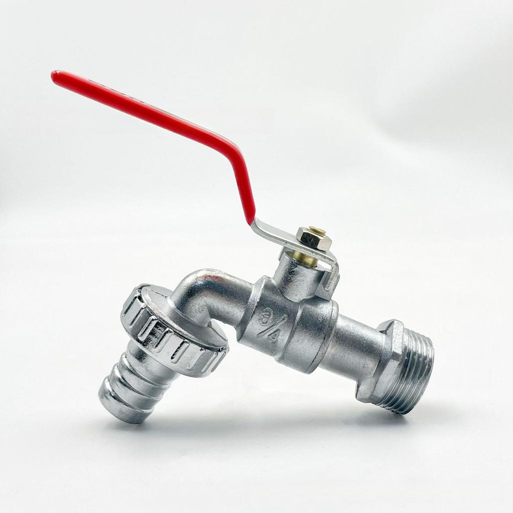 1/2inch 3/4inch Garden Irrigation Faucet Brass IBC Tank Water Tap Single Outlet Valve Replacement Antifreeze Accessories Red