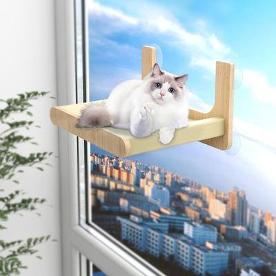 Кошачий гусеничный лоток-присоска, настенный, из цельного дерева, кошачий туалет, полка на дереве, переноска без дырокола, товары для кошек и собак