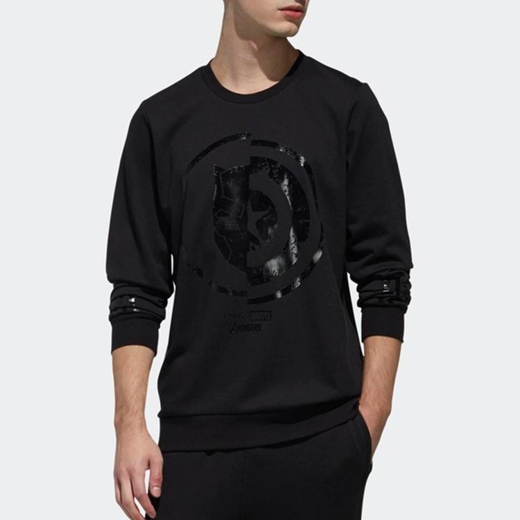 adidas neo U AVNGRS SWT Casual Sports Round Neck Pullover Black Men's DW7810