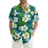 Men's Fashion Loose Hawaiian Printed Short Sleeve Beach Shirt