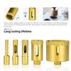 Angle Grinder Drilling Brazed Core Dry Drill Drill Bit Tools Vacuum Braze  Tile Hole Opener