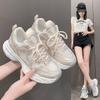 Европейская станционная платформа папины кроссовки женские 2025 лето новая мода увеличивающие рост студенческие сетчатые дышащие повседневные спортивные туфли