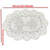 1PC Hand Crocheted Doily Vintage Cotton Crochet Table Place Mat Wedding Napkins Cloth Lace Placemats Decorative