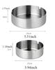 1pc 14cm Car Windproof Stainless Steel Ashtray U-Shaped Groove Thick And Durable Placed Steadily Drop Resistant Easy To Clean