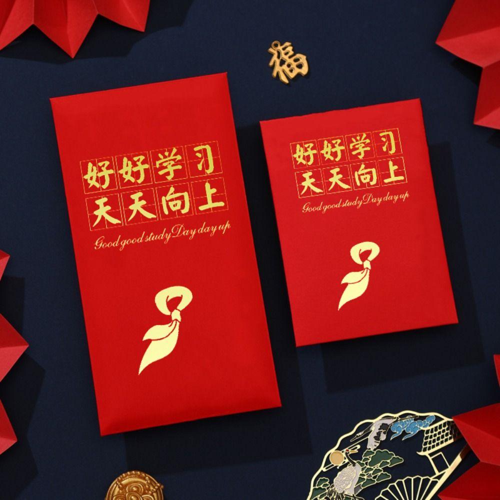 Новогодний мешочек с благословениями Красный конверт Мешочек для денег на удачу Мешочек с благословениями Красный кармашек Украшение для дома