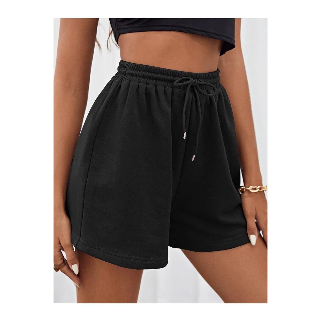 Короткие шорты черные-