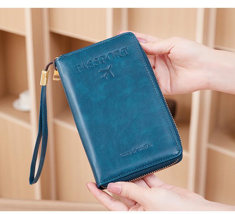 2024 Кошелек-органайзер для паспорта и документов с RFID-защитой от кражи