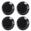4 шт. Колпаки на центр колеса Отличная герметизация Изысканный АБС Защелкивающиеся Колпаки на центр ступицы колеса 76 мм Внешний диаметр Черный